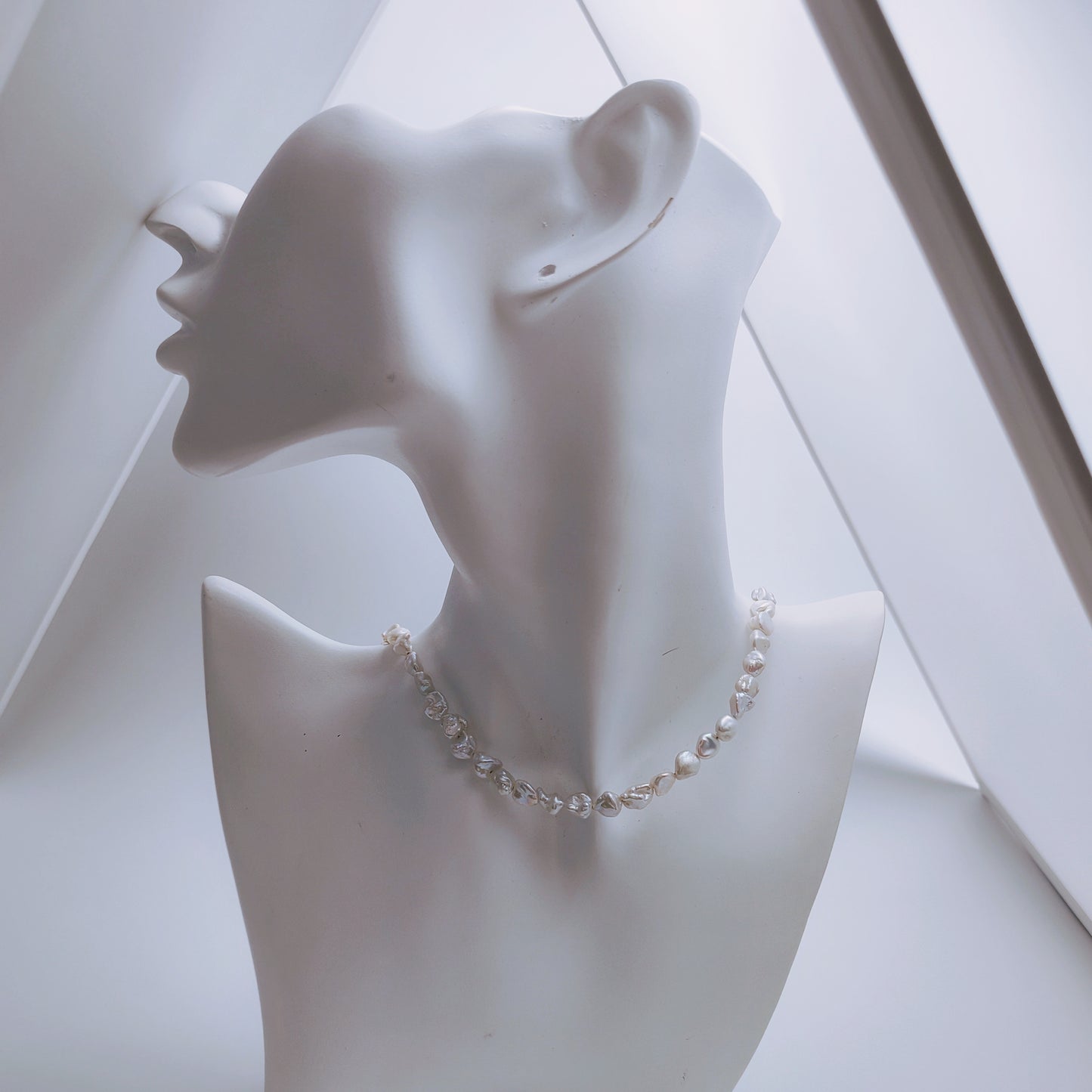 Light Blue Baroque Pearl Set