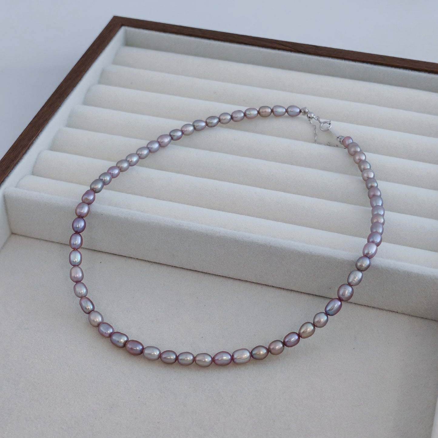 Deep Purple Pearl Necklace