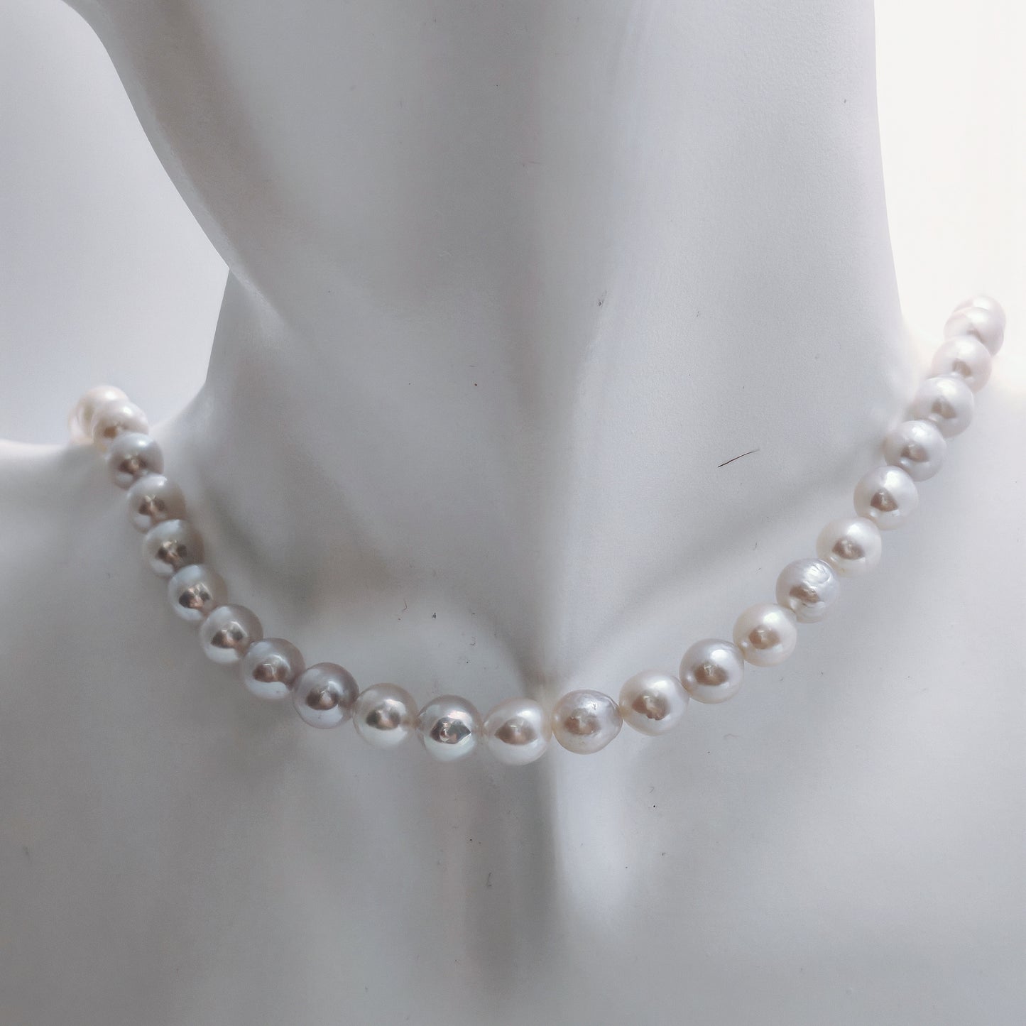 Light Blueish Grey Baroque Pearl Necklace