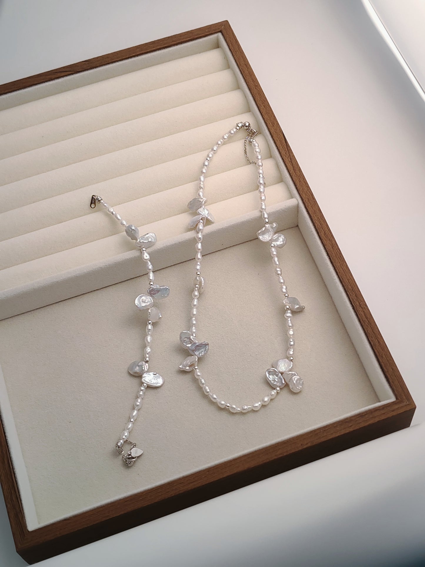 Light Blue Pearl Jewelry Set