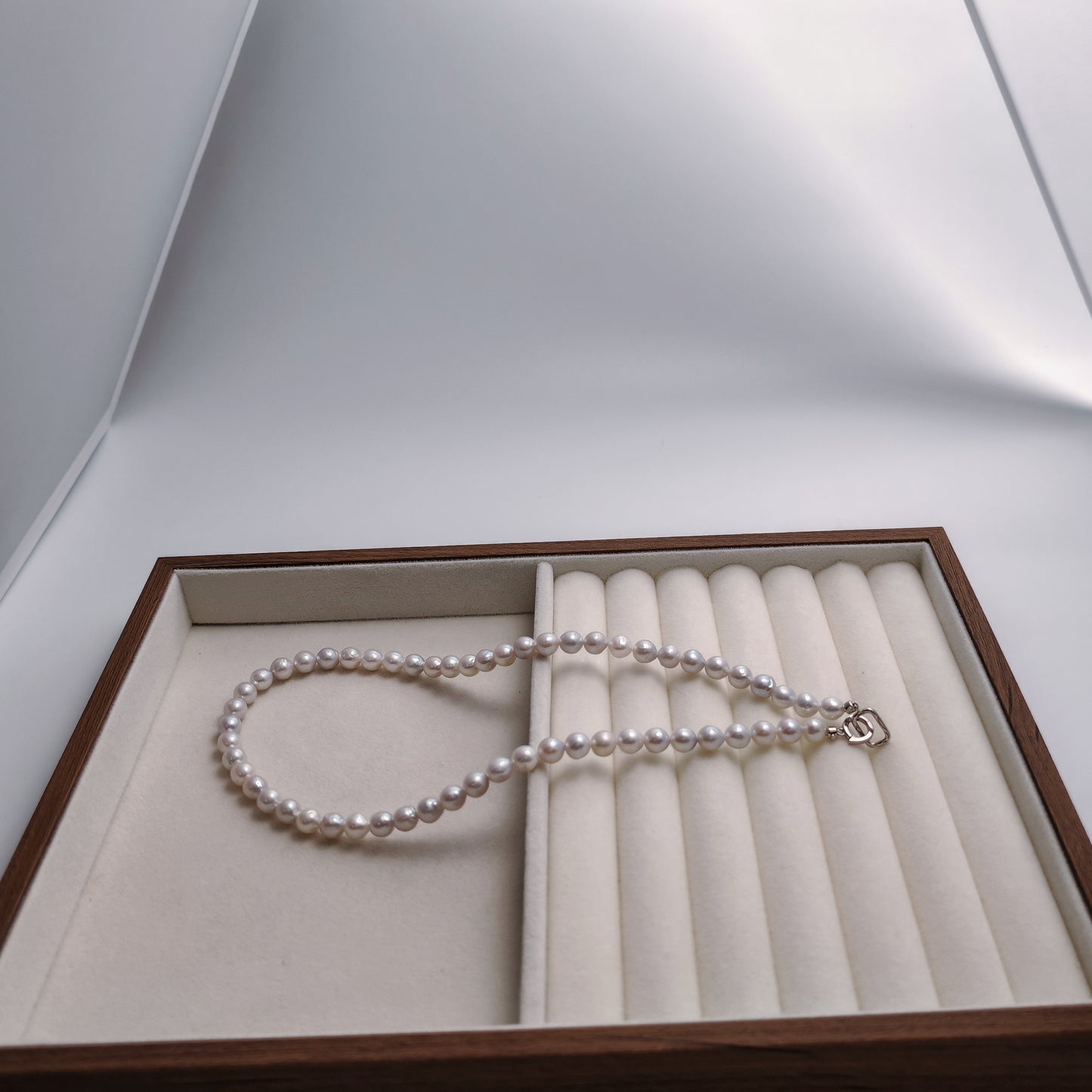 Light Blueish Grey Baroque Pearl Necklace