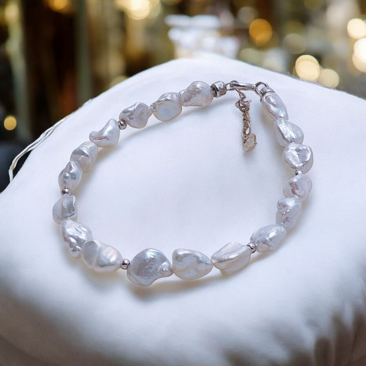 Light Blue Baroque Pearl Set