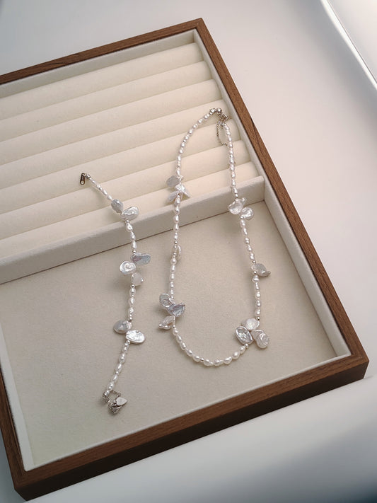 Light Blue Pearl Jewelry Set
