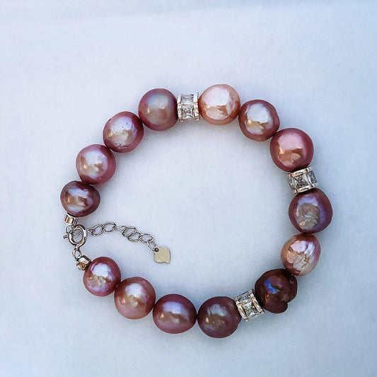 Purple Pearl Bracelet